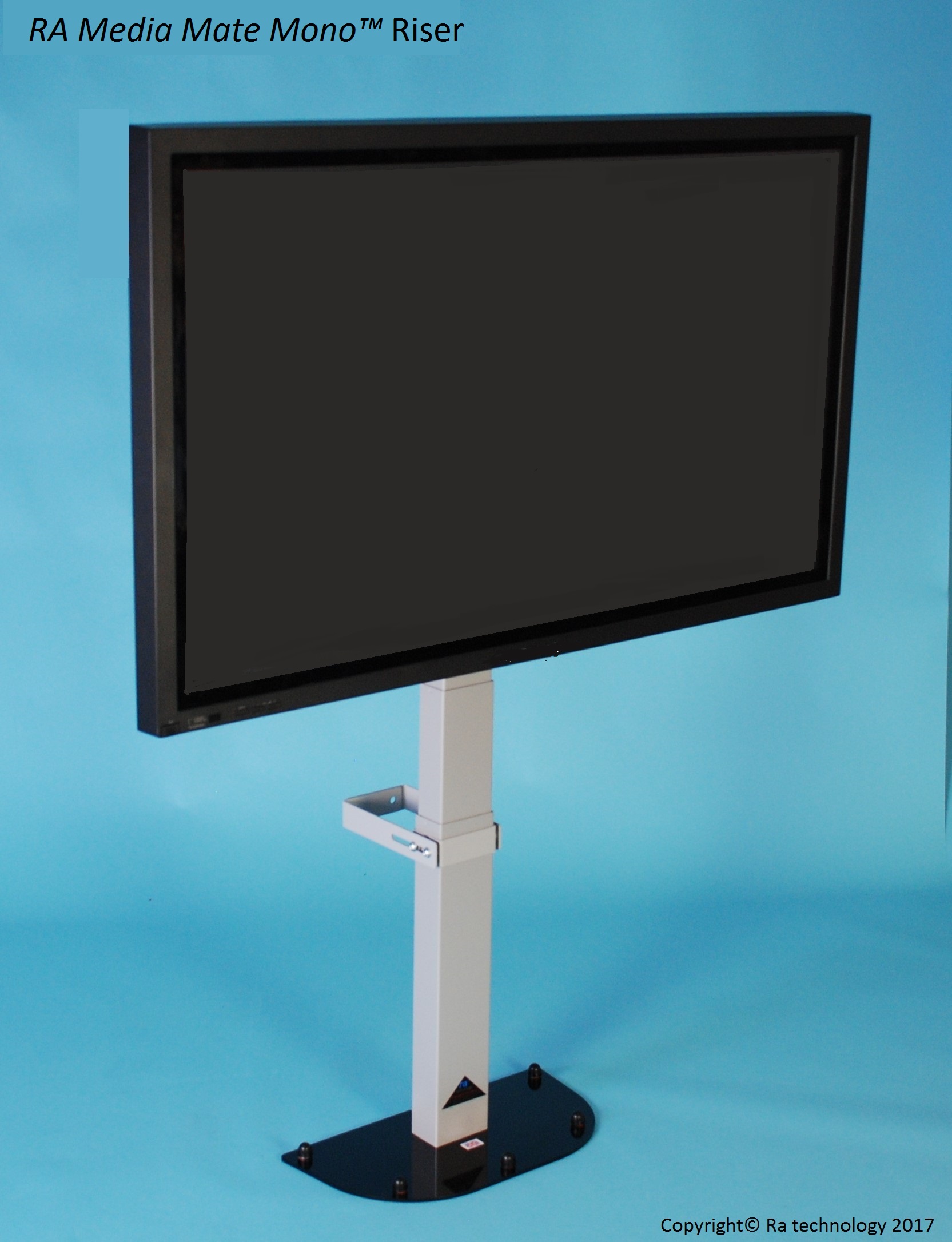 RA Media Mate Mono Riser. Screens up to 55 inch and 45kg